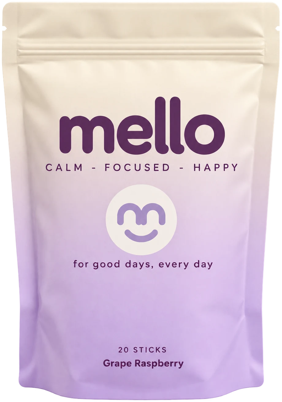 mello 20 count stand up refill pouch in soft lavender ombre